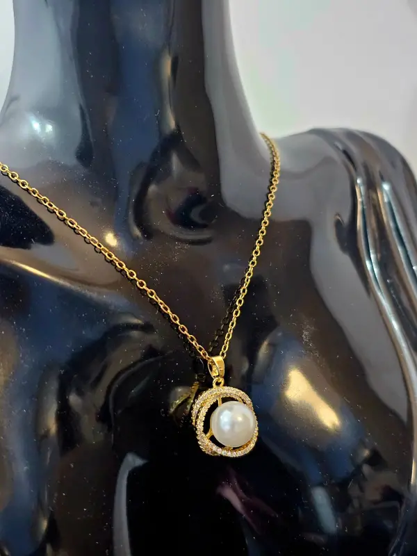 Colier Auriu PEARL DIVINE