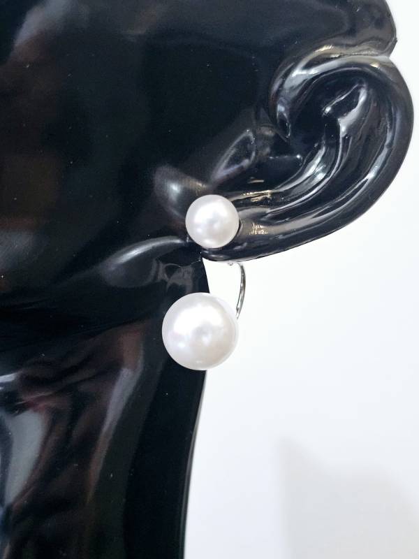 Cercei model argintiu PEARL